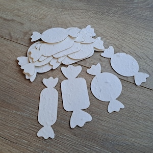 Bonbons à planter en papier ensemencé