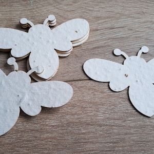 Abeille à planter en papier ensemencé
