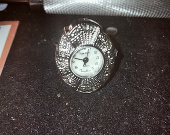 Ring Watch, Pierre Nicole, new Swiss silver oxide battery
