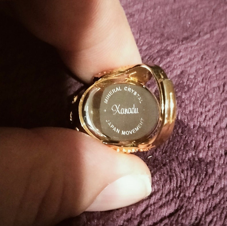 Ring Watch , Xanadu, Rare ,mother of Pearl Face, New Swiss Silver Oxide