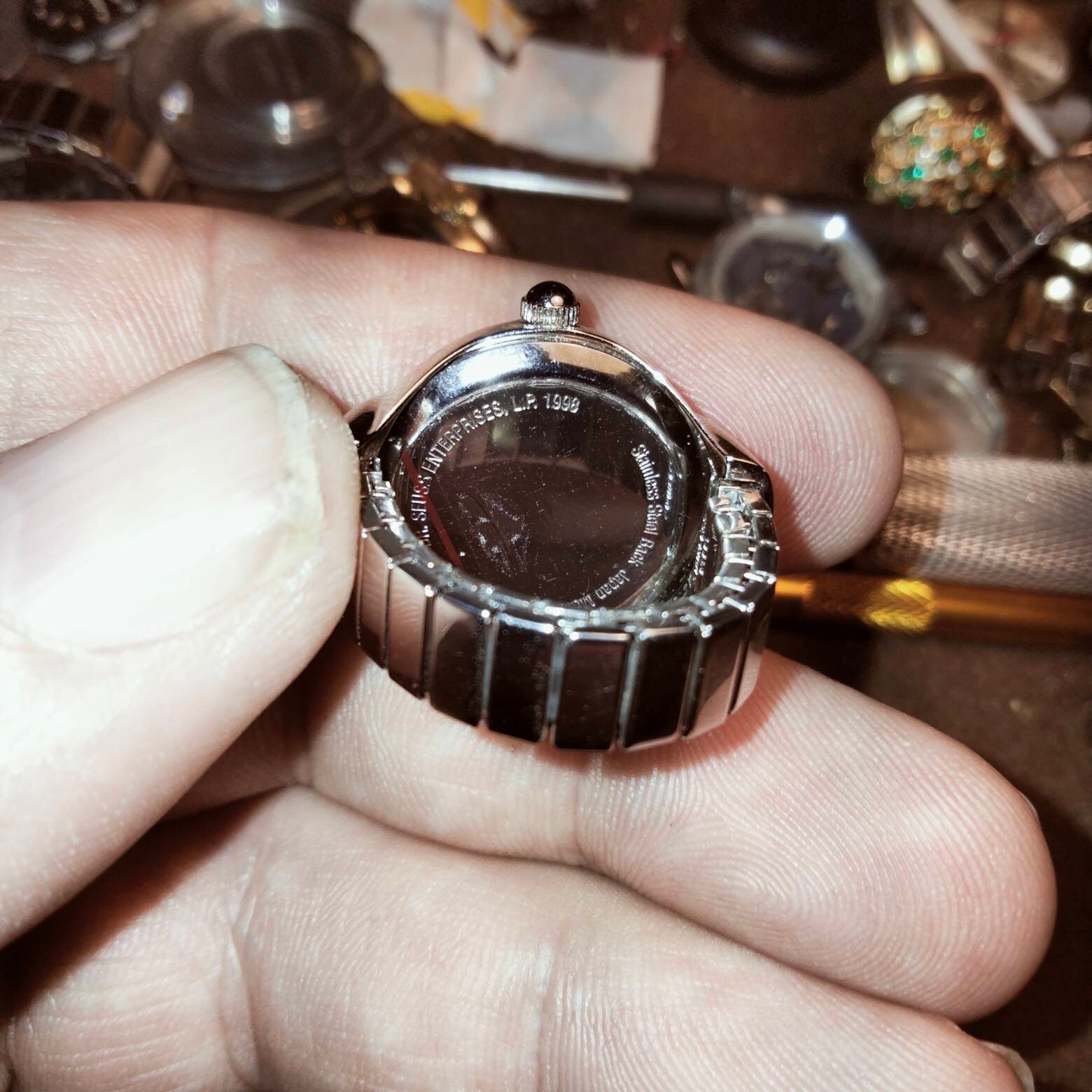 Ring Watch, Dr Seuss Grinch,vintage,1998, Nos, New Swiss Silver