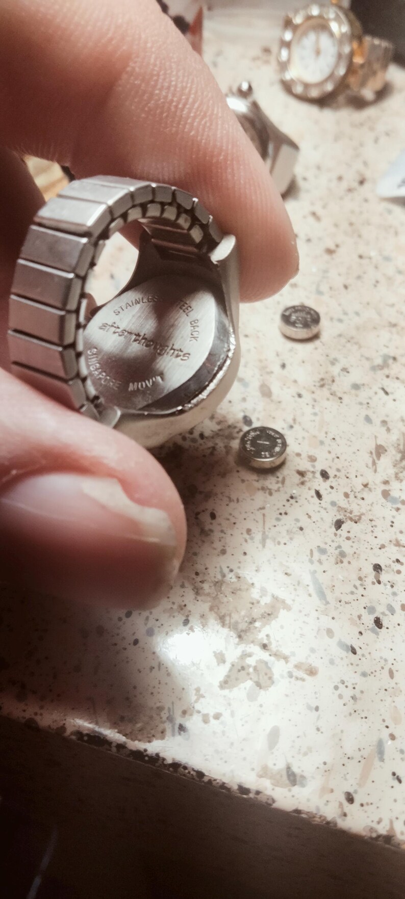 Ring Watch , Afterthoughts. New Swiss Silver Oxide Battery - Etsy