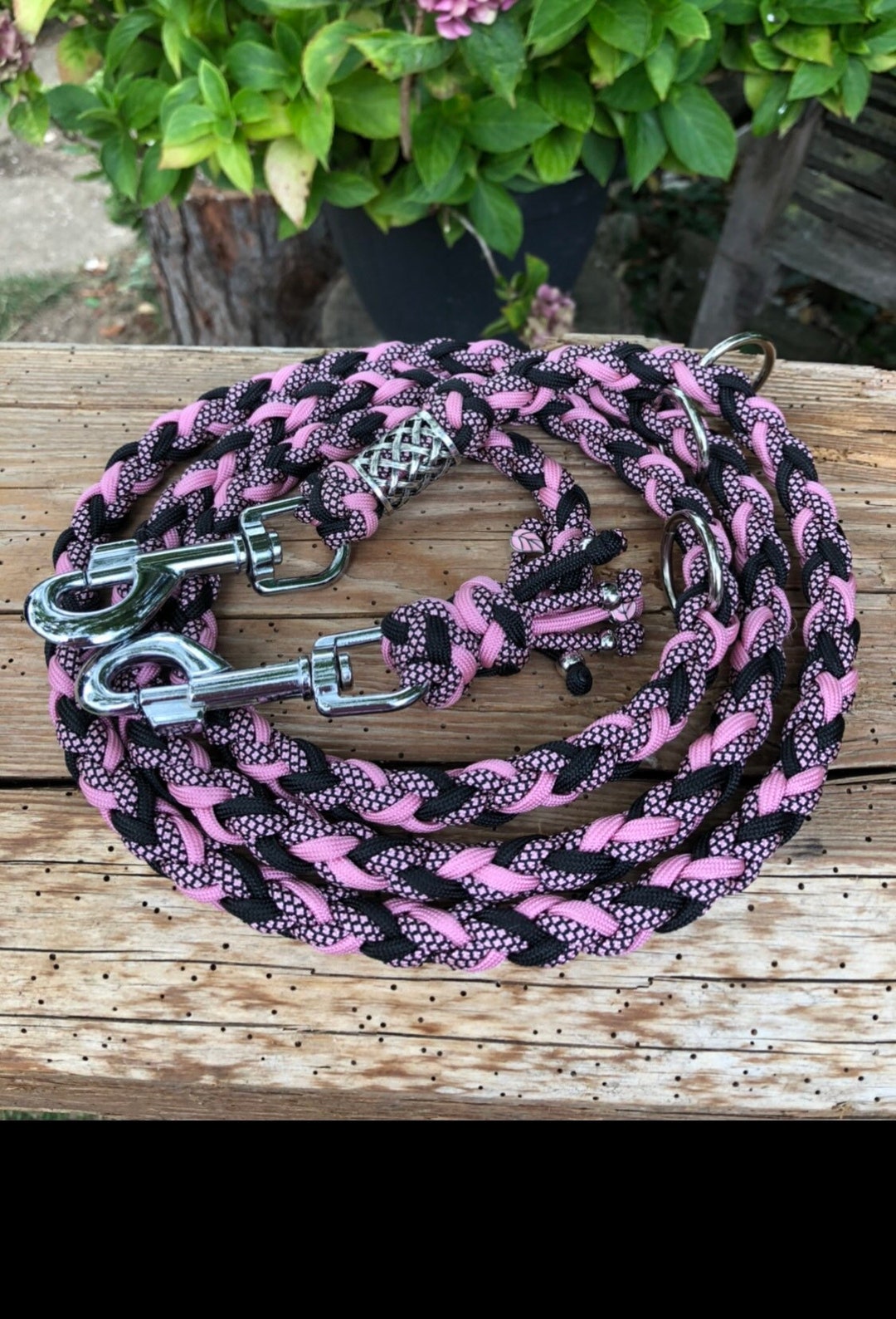 Handmade 2 Meter Paracord Dog Leash & Poop Bag Holder 3way Etsy