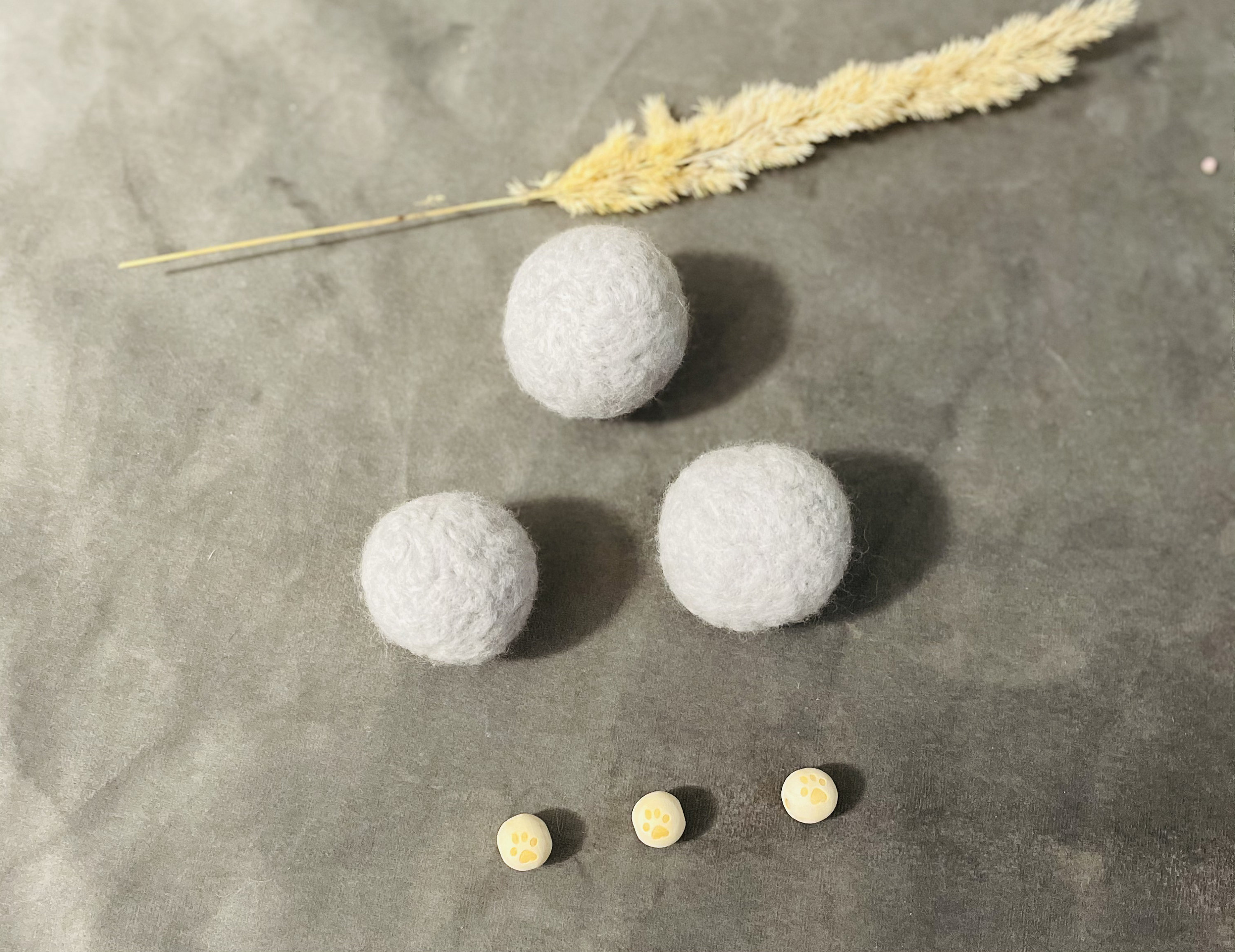 Cat toys / Kitten toys Set of 3 balls. Handmade cat toys Etsy