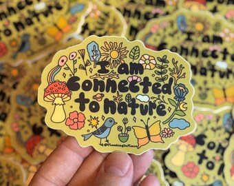 Connected to Nature Sticker - Matte Vinyl