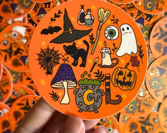 Halloween Sticker- Spooky Aesthetic- Matte Vinyl
