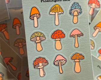 Mushroom Sticker Sheet