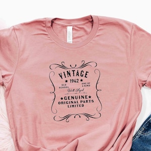 80th Birthday Gifts Shirt, Vintage 1942 Birthday Shirts, 1942 t-shirt, 80th Birthday Gifts For Men, 80th Birthday Gifts for Women,1942 Shirt