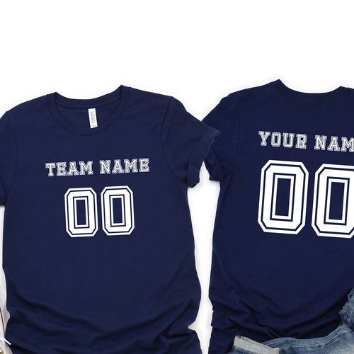 Personalized Football Shirt Custom Team Name Number Shirt Etsy