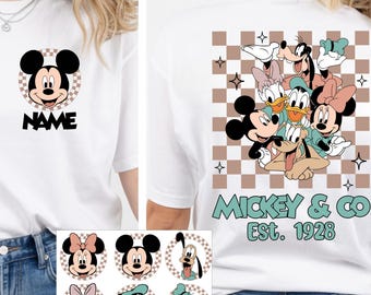 Retro Mickey & Co 1928 Shirt, Vintage Disney Unisex T-Shirt, Mickey and Friends Tee, Disneyworld Family Shirt