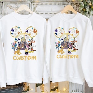Custom Disney Sweatshirt, Family Vacation Sweatshirt, Disneyland Sweatshirt, Mickey and co Sweatshirt, Personalized Disney Sweatshirt