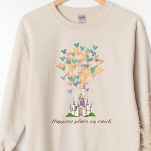 Happiest Place On Earth Sweatshirt, Aesthetic Disneyland Sweatshirt, Disney Sweatshirt, Gift Sweatshirt, Disney Trip, Disneyworld Sweatshirt