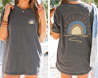 Comfort Colors® Retro Sun Shine On My Mind Shirt, Comfort Color Summer Sweatshirt, Beach Shirt, Lounge Comfort Shirt, Weekend Lake Shirt