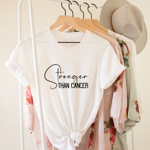 Stronger Than Cancer Shirt, Childhood Shirt, Breast Cancer Shirt, Cancer Awareness, Cancer Shirt, Cancer Survivor, Motivational Shirt