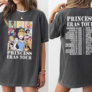 Comfort Colors® Princess The Eras Tour Shirt, Princess Tour Shirt, Retro Disney Sweatshirt, Disney Princess Shirt, Princess Eras Tour Shirt