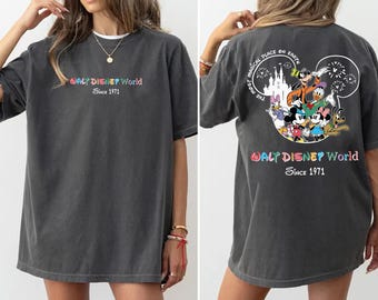 Comfort Colors® Disney Mickey And Friend Shirt, Retro Walt Disneyworld Comfort Colors® Sweatshirt, Vintage Disneyworld Shirt