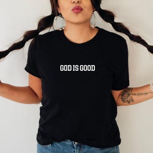 Comfort Colors God Is Good T-Shirt, Religion Shirt, Christian T-Shirt ,Trendy Shirt , Positive Shirt , Oversized Shirt , Oversized Tee image 5