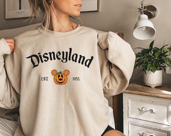 Halloween Disney Sweatshirt/Hoodie and Comfort Colors® Shirt,Disneyland Pumpkin Unique Gift Shirt,Fall Gift for Friend