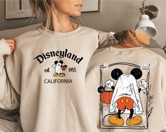 Disney Mickey Halloween Comfort Colors Shirt,Mickey Ghost Sweatshirt,Retro Mickey Spooky Shirt,Mickey's Not So Scary,Disney Halloween Shirt