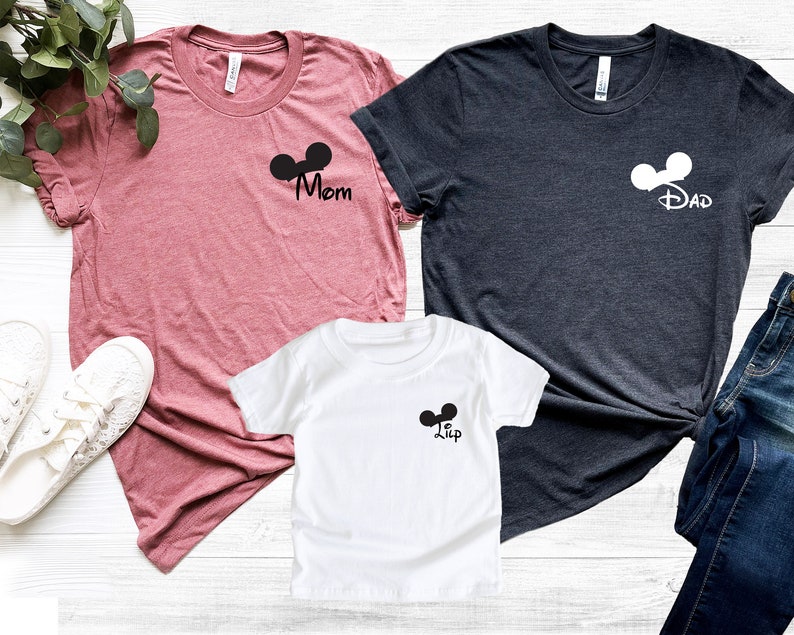 Custom Disney Family T-shirt, Disney T-shirts, Mickey Shirts, Minnie T-shirt, Disneyworld Tee, Family Disney T-shirt, Unisex Shirts image 1