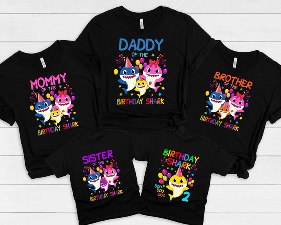 Kids Little Sister Shark Shirt Vintage Matching Family Baby Shark Kids Little Sister Shark Shirt Vintage Matching Family Baby Shark