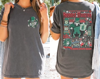 Vintage Haunted Mansion Two-Sided Sweatshirt,Stretching Room Sweatshirt,Haunted Mansion 1969 Comfort Color Shirt,Disneyland Halloween Hoodie