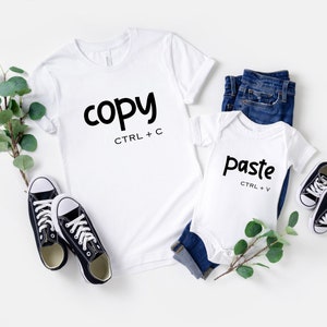 Copy Paste Shirt, Matching Shirts, Ctrl C Shirt, Ctrl V Shirt, Family Shirts, Fathers Day Shirt, Fathers Day Gift, Father Son Shirts