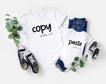 Copy Paste Shirt, Matching Shirts, Ctrl C Shirt, Ctrl V Shirt, Family Shirts, Fathers Day Shirt, Fathers Day Gift, Father Son Shirts