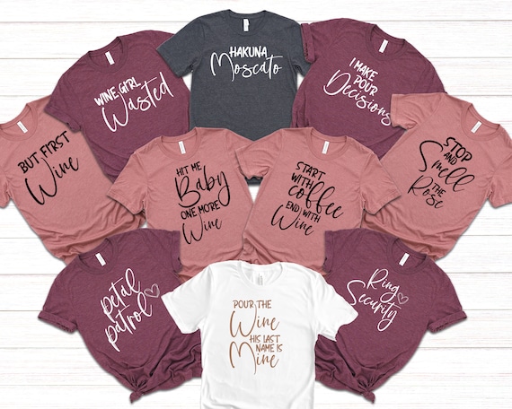 Womens Womens Wine Bachelorette Shirt | Stop And Smell The Rose Womens Womens Wine Bachelorette Shirt | Stop And Smell The Rose