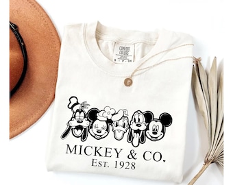 Comfort Colors® Mickey & Co Est. 1928 Shirt, Mickey and Co. Comfort Colors Sweatshirt, Mickey And Friends Shirt, Disney Trip Group Shirt