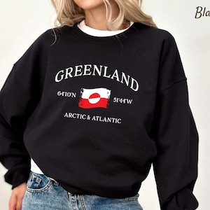 Greenland Sweatshirt, Greenland Flag Hoodie, Arctic Sweatshirt, Proud Greenlandian Hoodie, Political Satire Hoodie