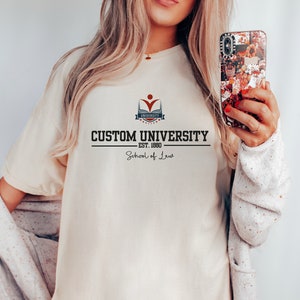 Custom College Shirt With Logo, Personalized Design University and College Program Shirt,Custom School T-Shirt
