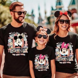 Disneyworld Shirt,Disney Trip Shirts, Disneyland Minnie and Mickey Shirts,Disney Vacation T-shirt,Disney Family Matching Shirt, Group Disney