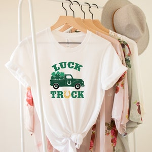Luck Truck St Patrick’s Day Shirt, St Patrick’s Day Shirt, St Patrick’s Day T-shirt, Truck Shirt, Lucky Shirt, Shamrock T-Shirt