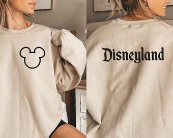 Disneyland Sweatshirt, Disney Sweater, Disneyland Hoodie, Disney World Sweater, Disney Crewneck, Mickey Mouse,  Disney Hoodie