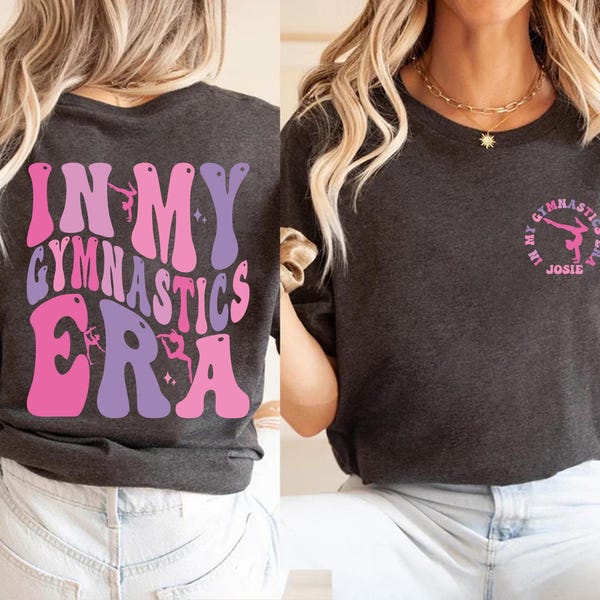 Custom In My Gymnast Era Shirt, Gymnastics Kids T-Shirt, Gymnast Lover Tee, Gymnastics Mom Shirts, Gymnastics T-Shirts For Girls