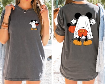 Disney Mickey Halloween Comfort Colors Shirt,Mickey Ghost Sweatshirt,Retro Mickey Spooky Hoodie,Mickey's Not So Scary,Disney Halloween Shirt