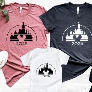 Retro Disney Family Shirt, Disney Vacation Shirt, Retro Castle Mickey Mouse 2025, Disneyworld shirt, Disneyland shirt, Magic Kingdom Shirt