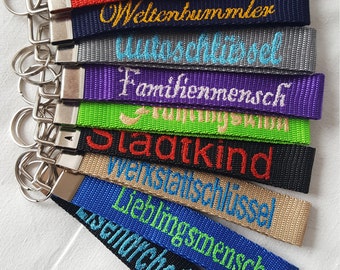 Embroidered lanyards