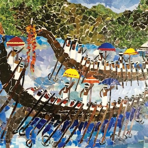 Vallam Kali (Boat Race) | 11.7&quot; x 16.5&quot; Limited Edition Unframed Print | 15-Year-Old Artist | Kerala | Popular Purchase | Video