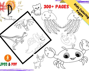 Download Animals Of Sea Pages Etsy