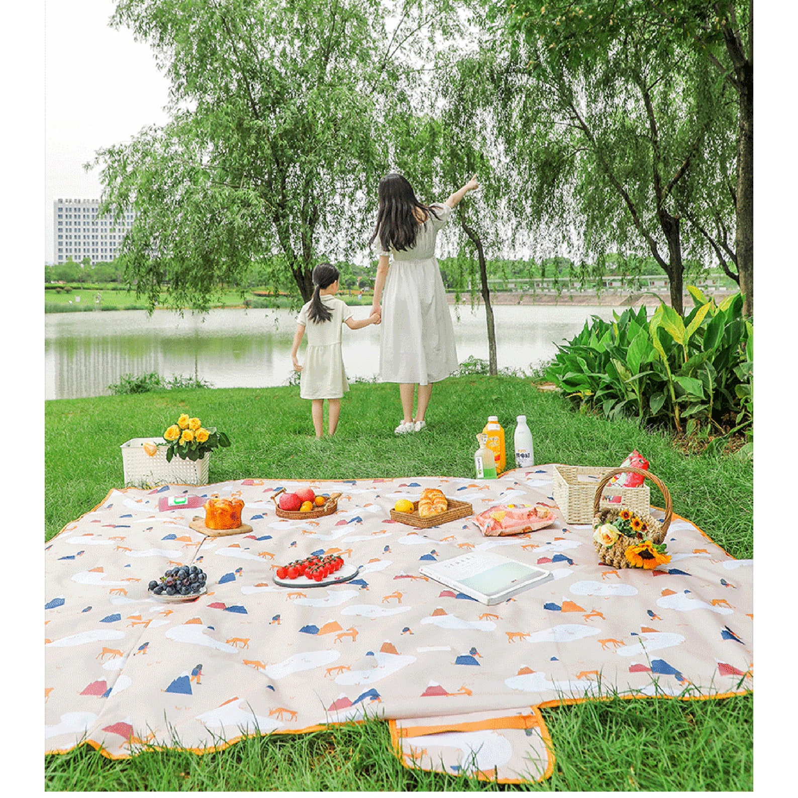 Waterproof Picnic Blanket Picnic Mat Picnic Cloth Floor Etsy