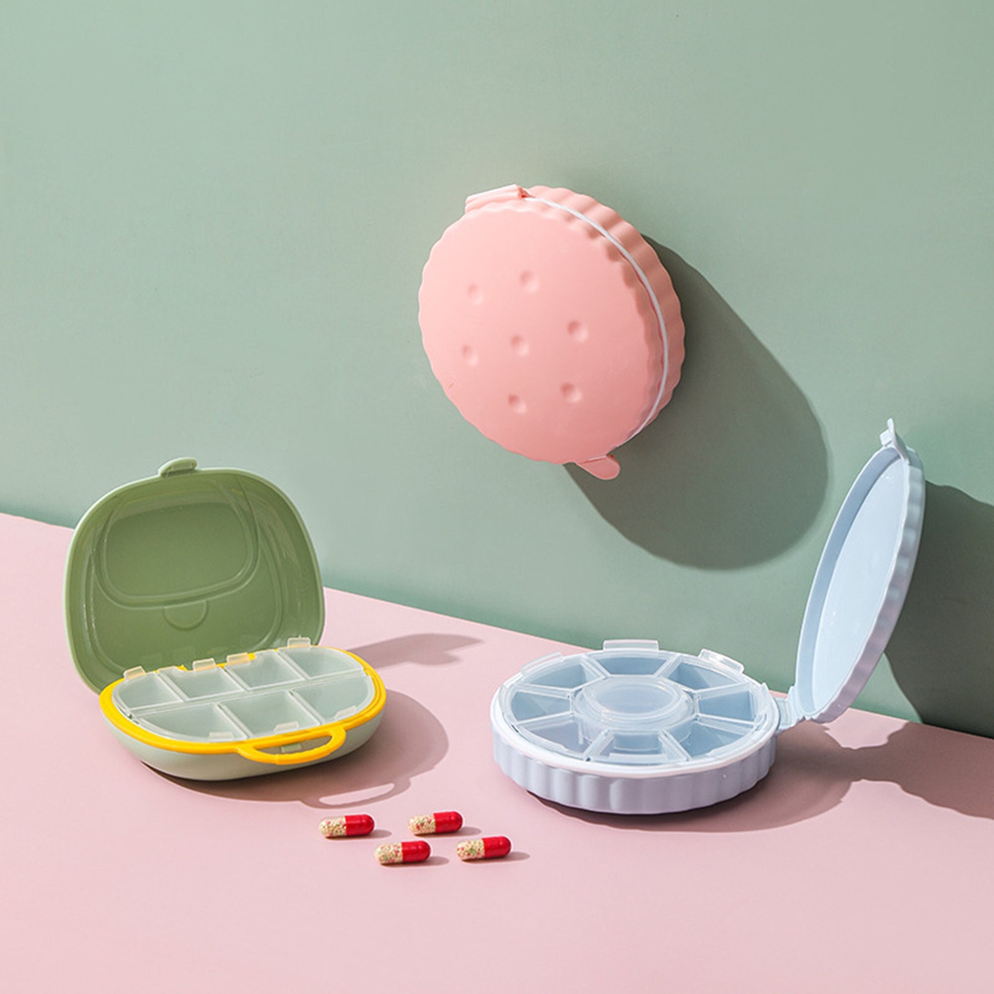 Portable Medicine Box Travel Pill Box Sealed Storage Box Etsy