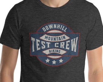 Downhill cycling dad shirt, divertente ciclista vintage regalo bici festa del papà, t-shirt grafica bike rider da uomo, abbigliamento mountain bike