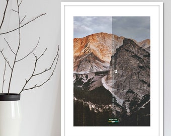 Mountain bike and road cyclist quote wall art poster series. Cycling art print and MTB posters designed for wall decor for art mad cyclists.