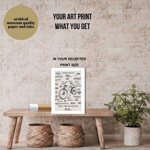 Enduro Mountain Bike Art MTB Gifts For Cyclists Wall Decor Art Poster, Bike Slang Cycling Dad Office Art Print, Biking Downhill Colorado image 10