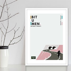 Mountain bike and road cyclist wall art poster series. Cycling art prints and MTB posters designed for wall decor for art mad cyclists.