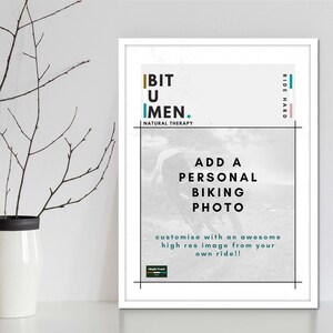 Mountain Bike Gifts For Biking Dad Birthdays, Personalised Wall Art With Your Special Biking Picture And Create MTB Prints For Your Cyclists