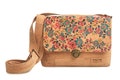 Crossbody Cork Bag Flowered - Vegan shoulder bag - Cork Messenger Bag - sustainable fashion product logo