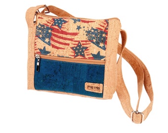 Cork Crossbody Bag USA - Vegan Bag - Suitable Weekend Bag - Sustainable Fashion Bag